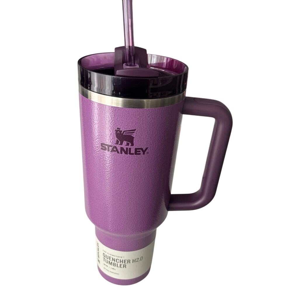 NWT Stanley Special edition hammertone lilac 40 oz H2O quencher tumbler - Picture 2 of 7